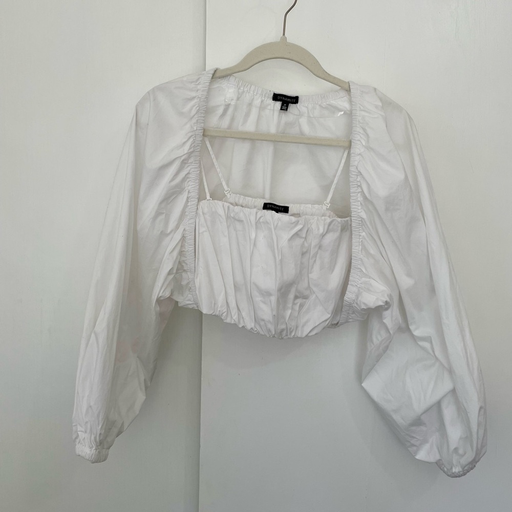 Dynamite White Bolero and Bandeau Set - Picture 13 of 14